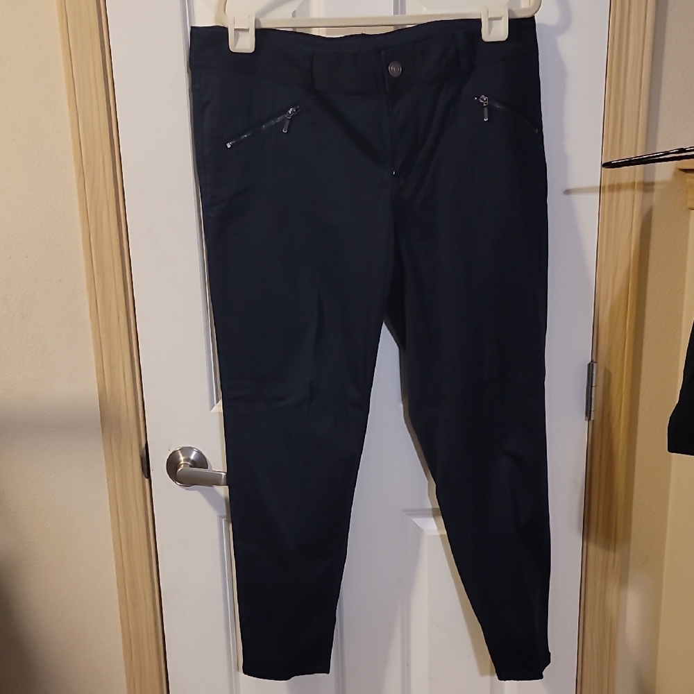 Lane Bryant Navy Straight Leg Pants